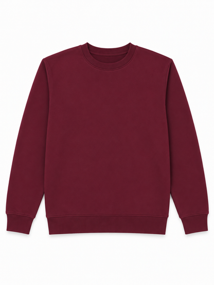 Premium Cotton Crewneck Sweatshirt | Plain Sweatshirt