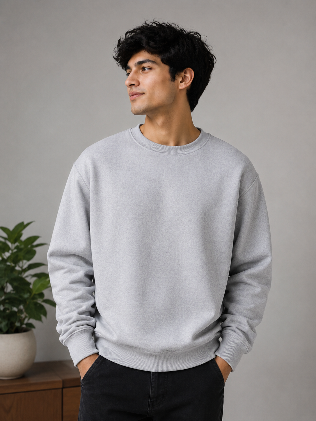 Premium Cotton Crewneck Sweatshirt | Plain Sweatshirt