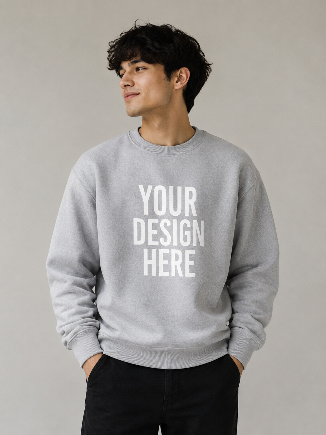 Premium Cotton Custom Sweatshirt | Personalized  Crewneck Sweatshirt