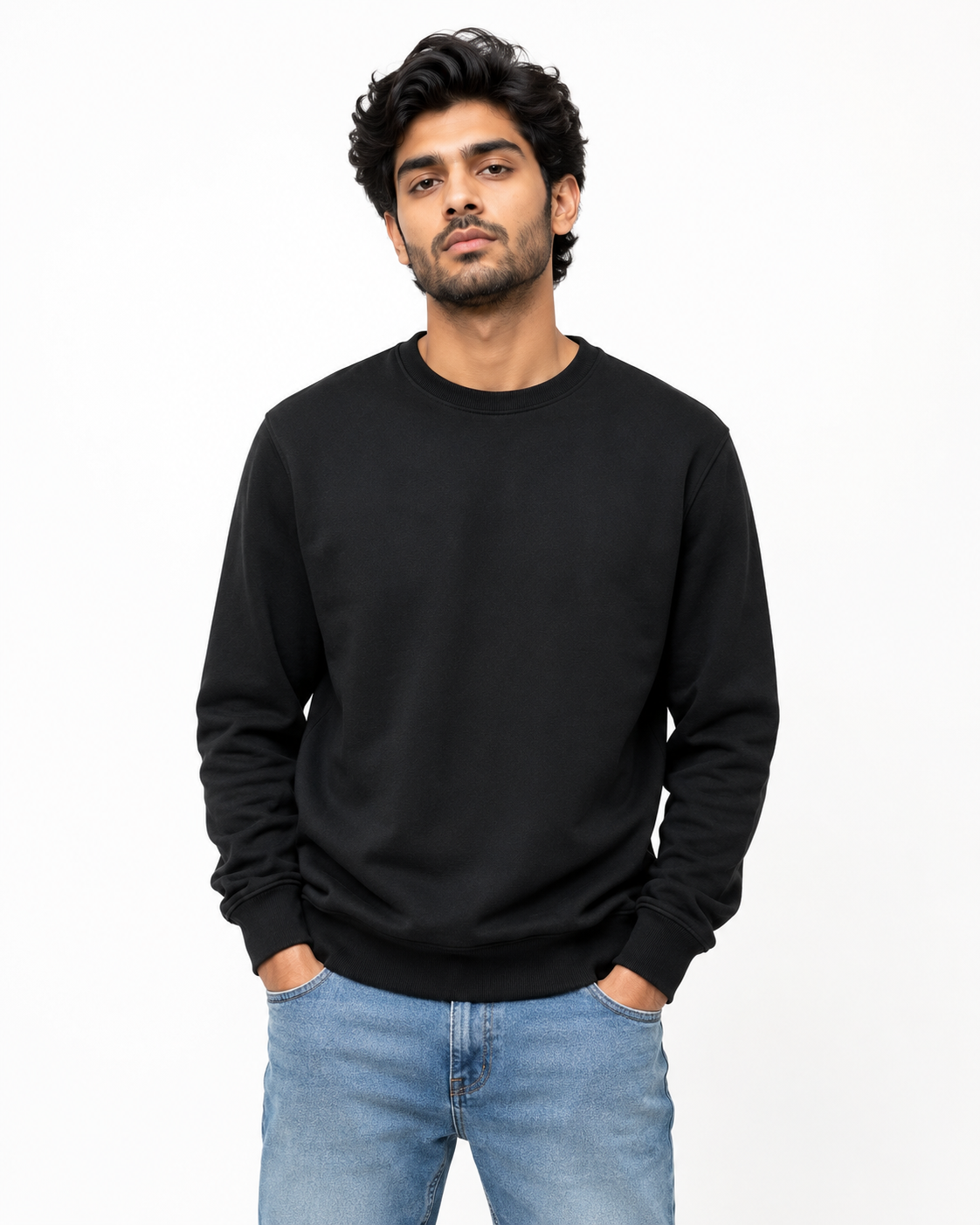Premium Cotton Crewneck Sweatshirt | Plain Sweatshirt