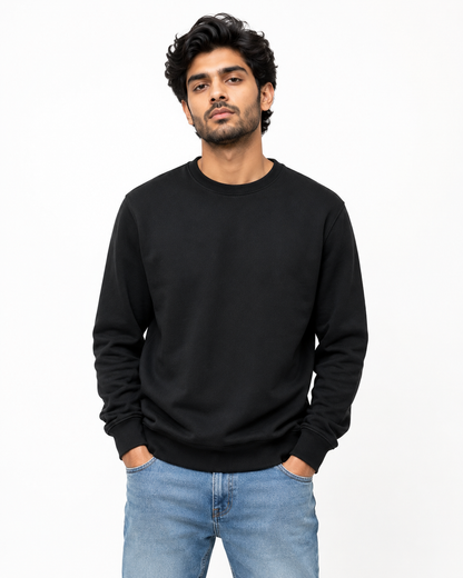 Premium Cotton Crewneck Sweatshirt | Plain Sweatshirt