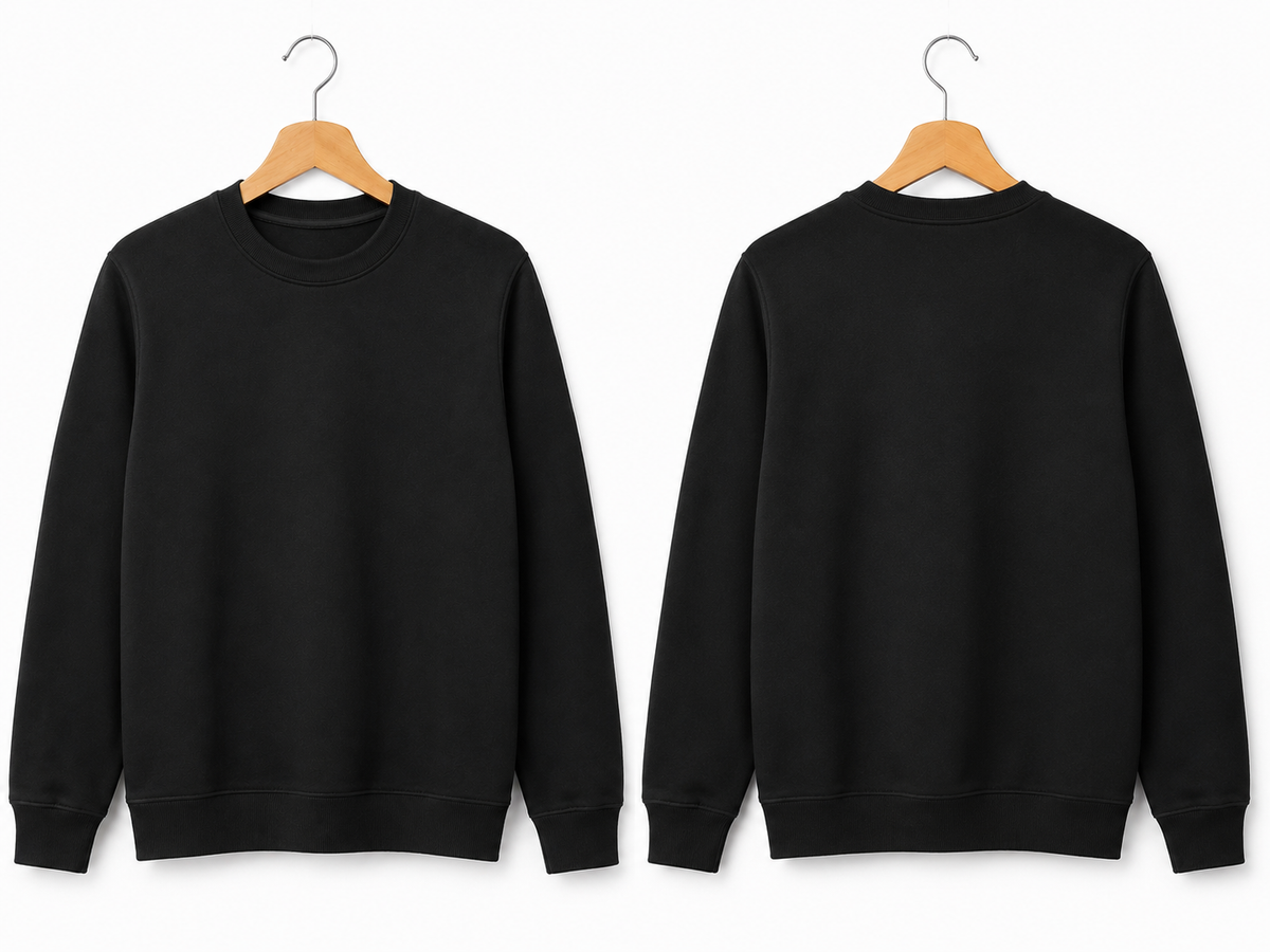 Premium Cotton Crewneck Sweatshirt | Plain Sweatshirt