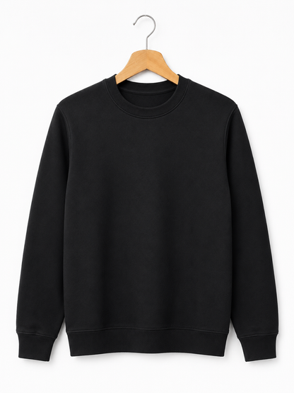 Premium Cotton Crewneck Sweatshirt | Plain Sweatshirt