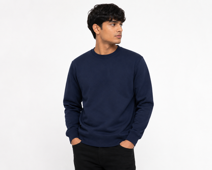 Premium Cotton Crewneck Sweatshirt | Plain Sweatshirt