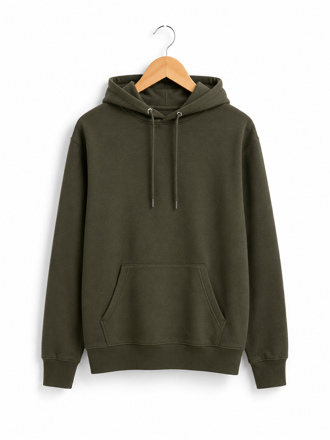 Premium Plain Cotton Pullover Hoodie | Winter Essential