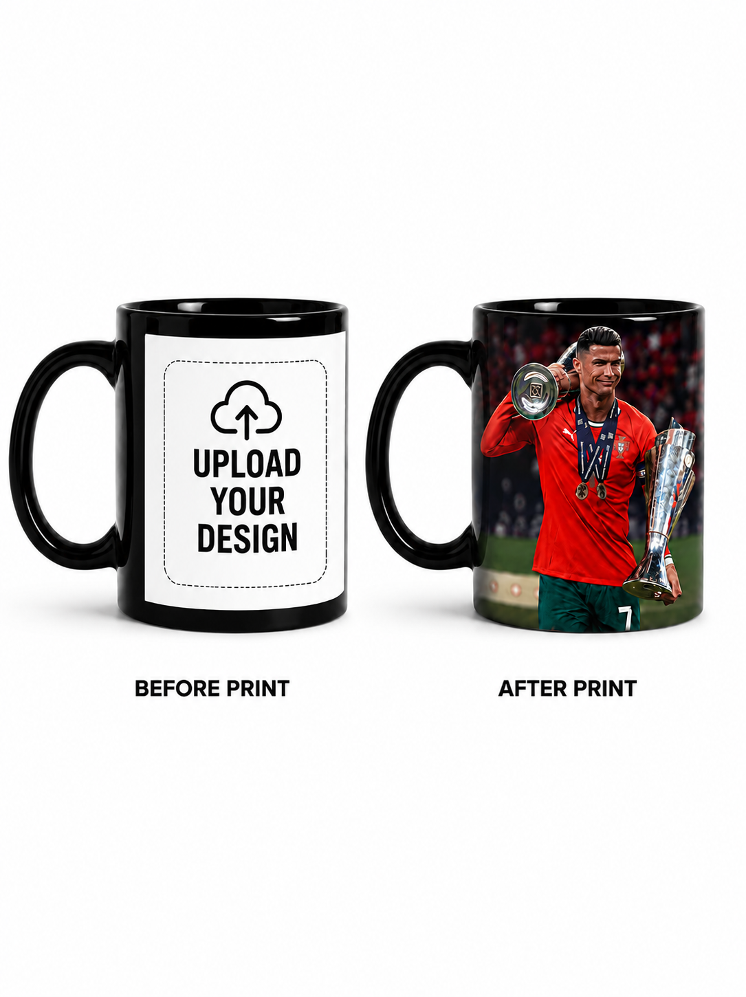 Premium Patch Mug 330ml | Personalized Photo & Name Print | Ceramic Coffee Mug