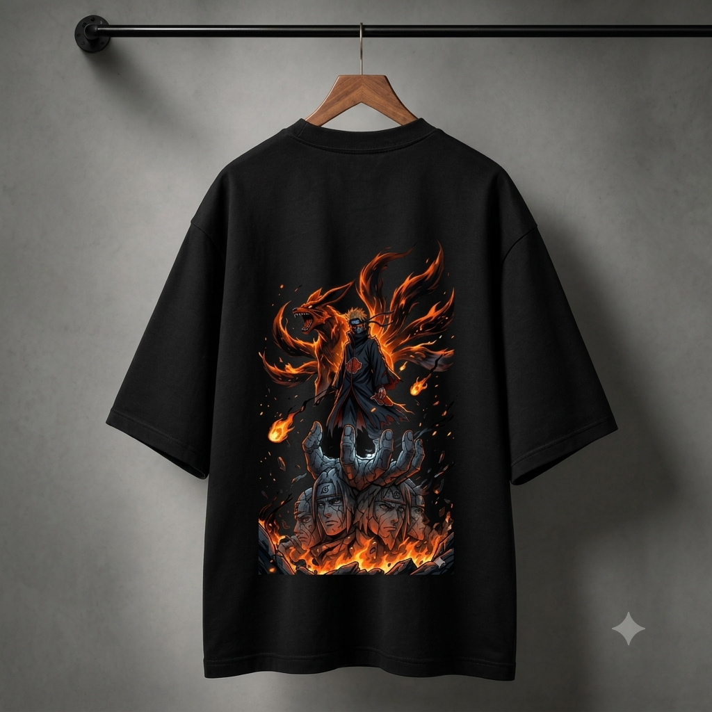 Naruto Graphic – Oversized French Terry T-Shirt