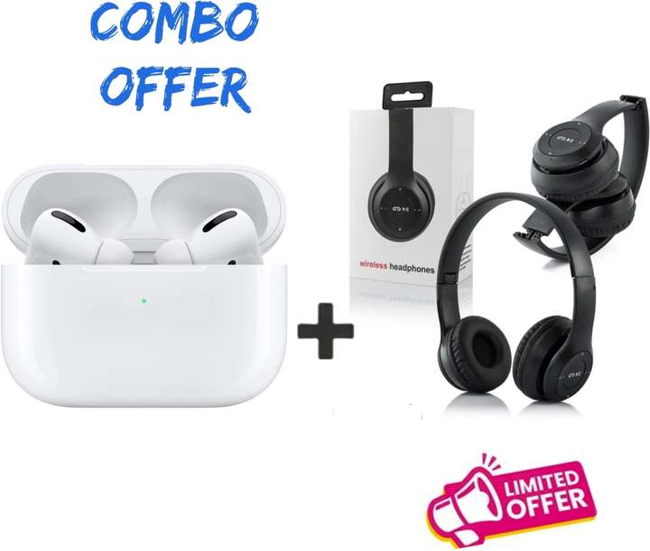 PRO 4 White wireless bluetooth earbuds (Truely wireless) Bluetooth Headset (White, True Wireless)