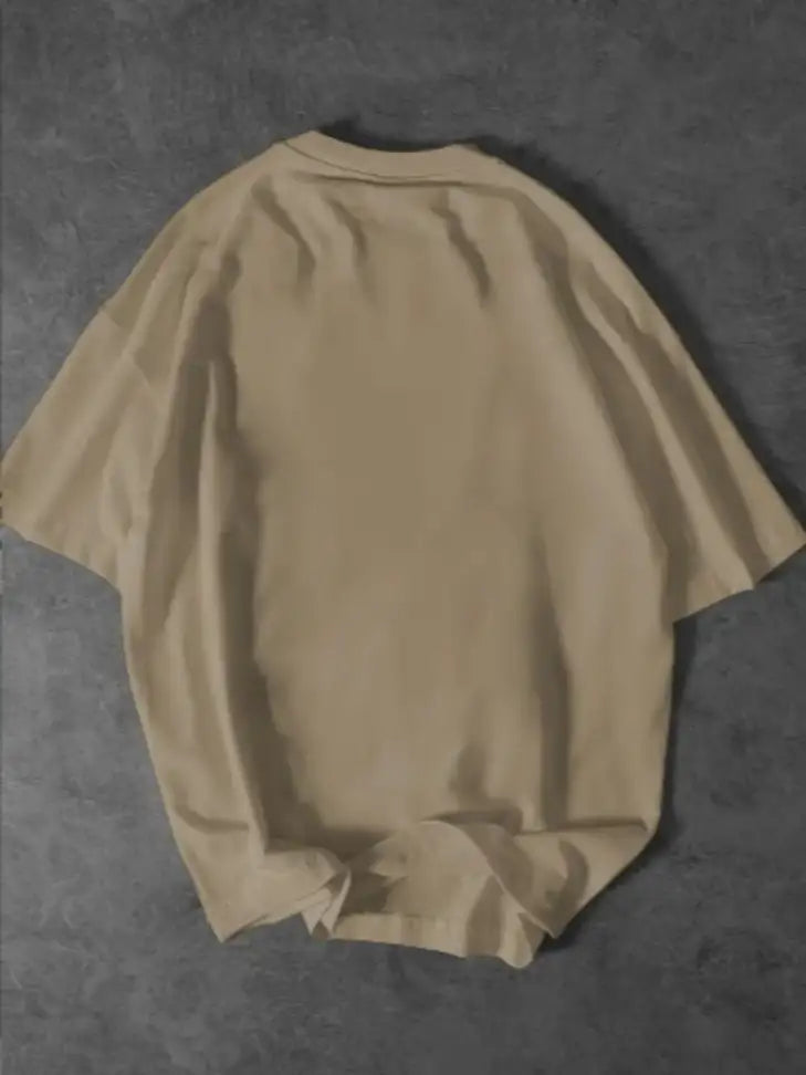 FLECT Printed Men Beige T-Shirt